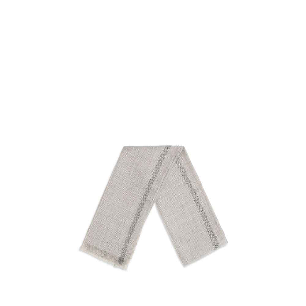 Gray Linen Scarf