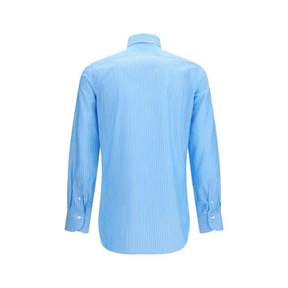 Blue Cotton Pattern Shirt