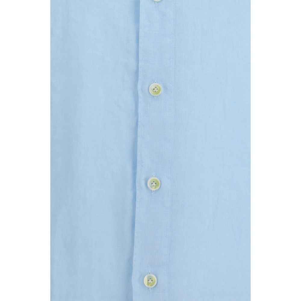 Blue Linen Longsleeve Shirt