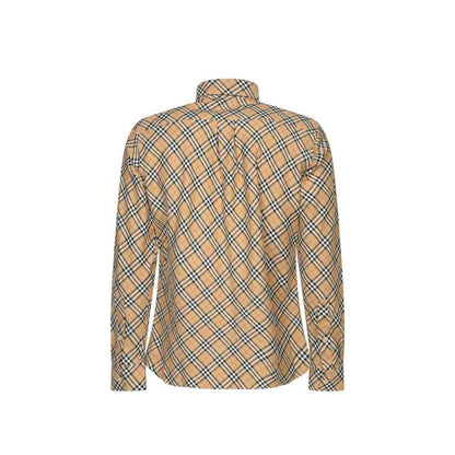 Beige Cotton Pattern Shirt