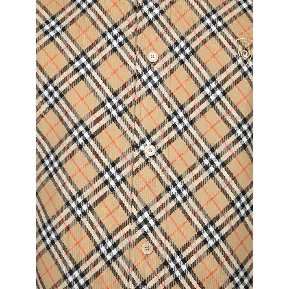 Beige Cotton Pattern Shirt