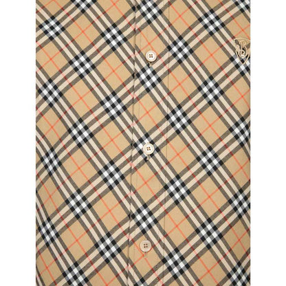 Beige Cotton Pattern Shirt