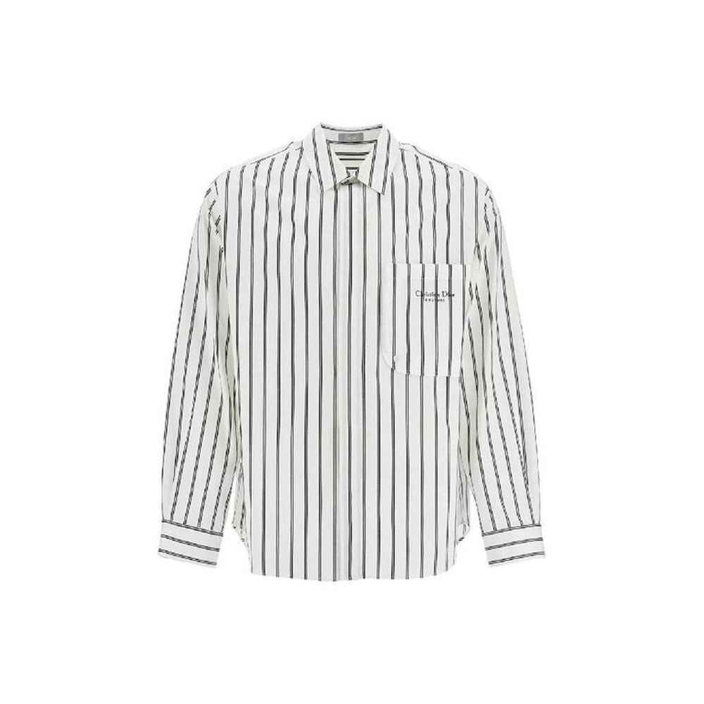 White Cotton Pattern Shirt