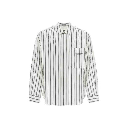 White Cotton Pattern Shirt