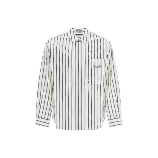 White Cotton Pattern Shirt
