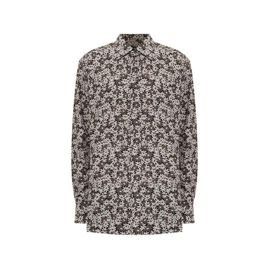 Bicolor Cotton Pattern Shirt