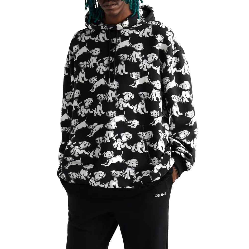 Black Cotton Sweatshirt
