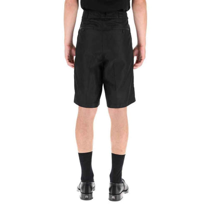 Black Nylon Bermuda Shorts