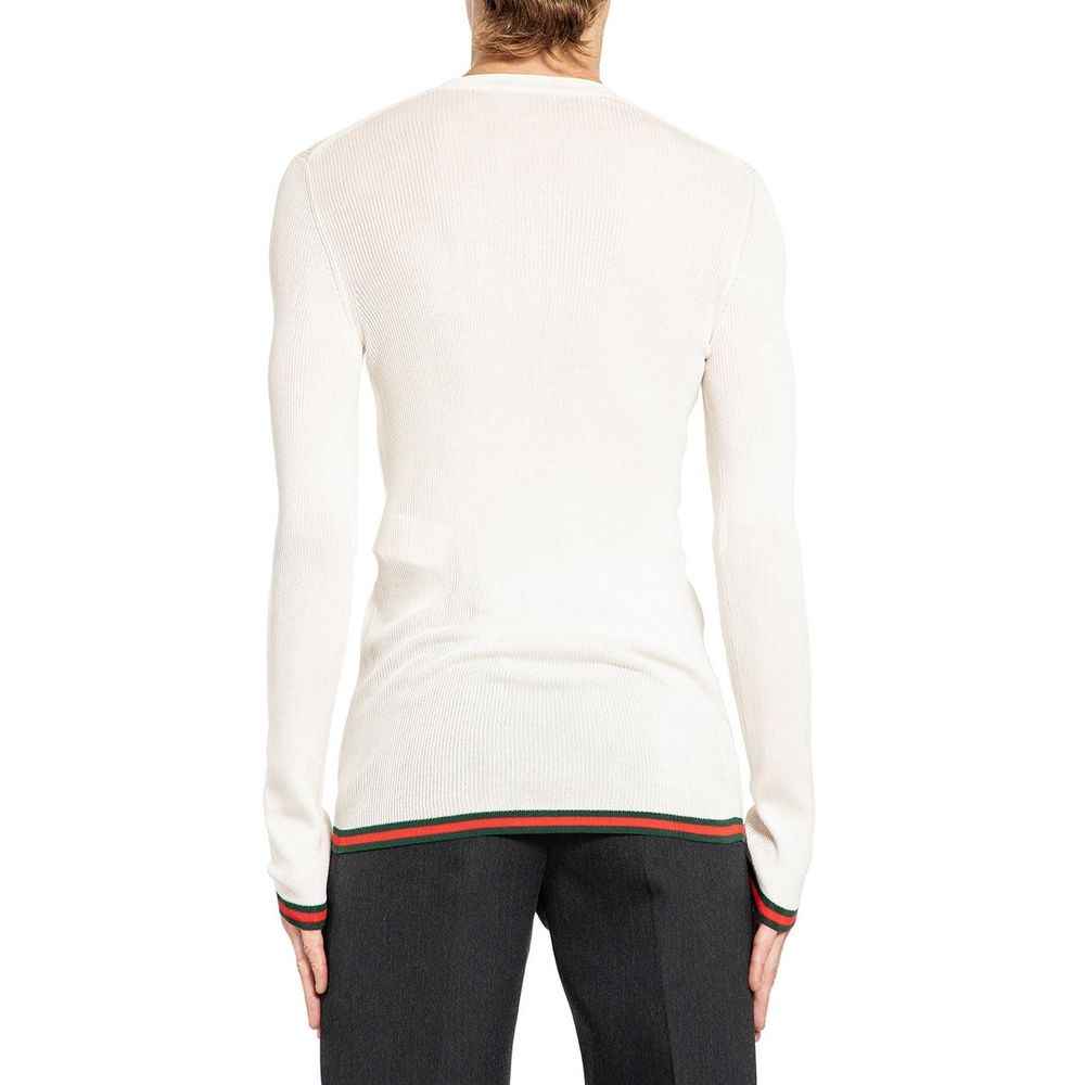 White Silk T-Shirt