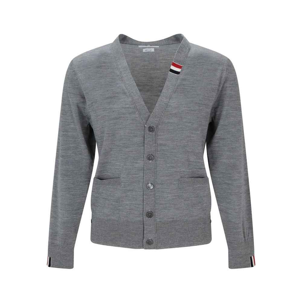 Gray Virgin Wool Cardigan