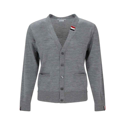 Gray Virgin Wool Cardigan