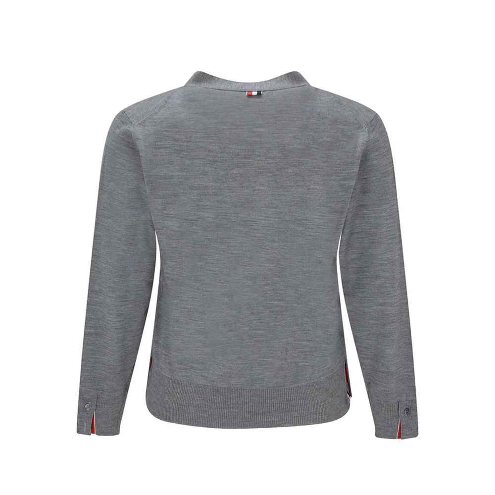 Gray Virgin Wool Cardigan