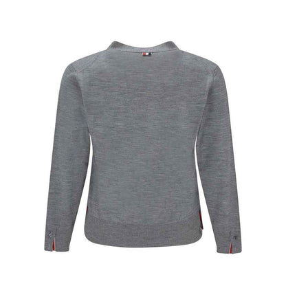 Gray Virgin Wool Cardigan