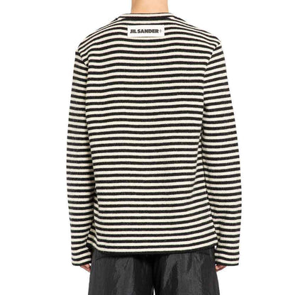 White Wool Long Sleeve T-Shirt