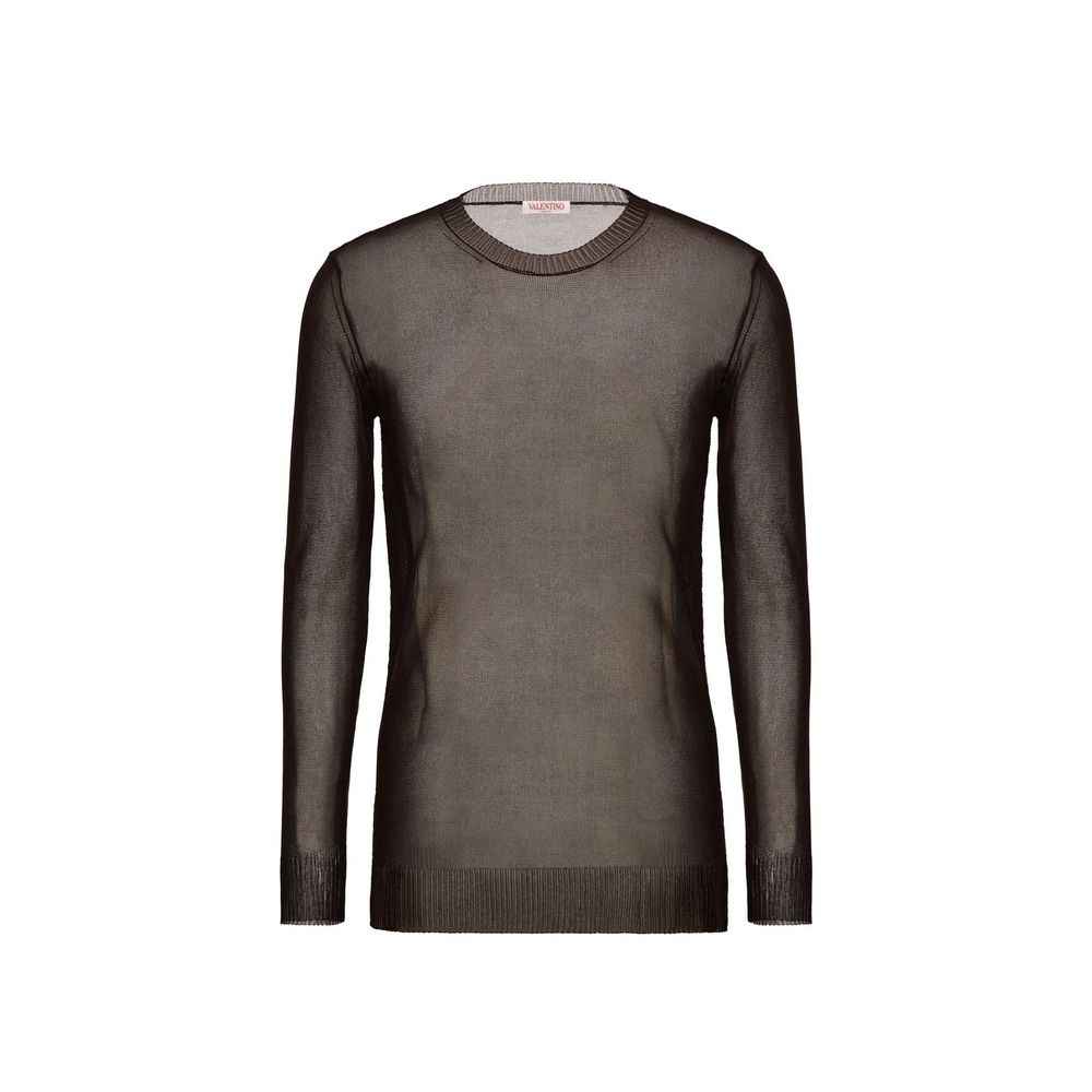 Brown Silk Sweatshirt