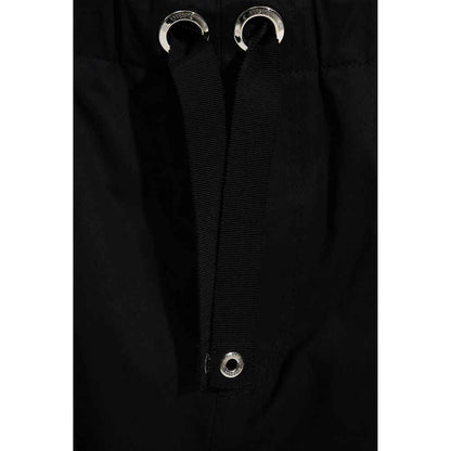 Black Cotton Casual Pants