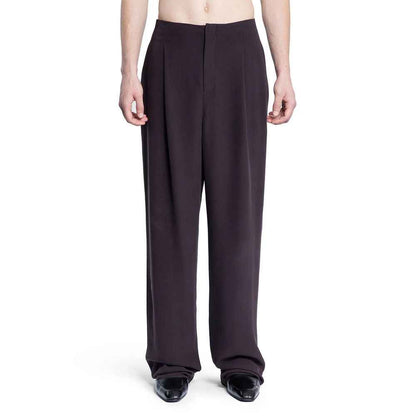 Brown Silk Dress Pants