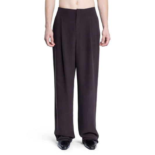 Brown Silk Dress Pants