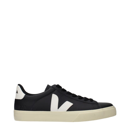Black Leather Low Top Sneakers