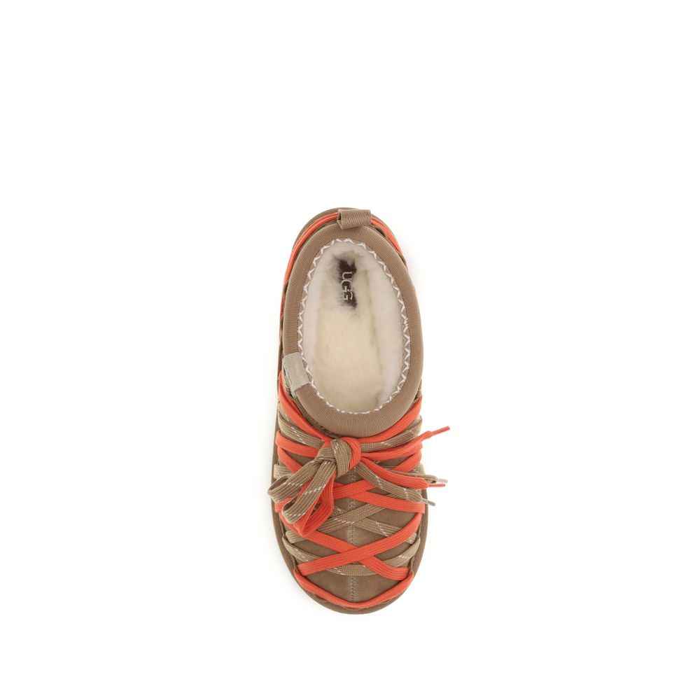 Multicolor Suede Leather Strap-On Sandals