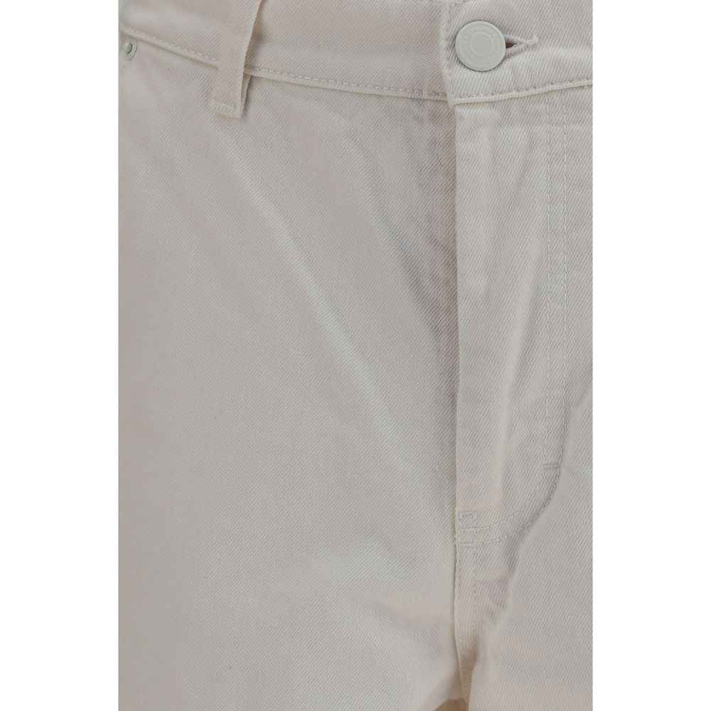 White Cotton Bermuda Shorts