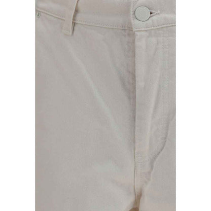 White Cotton Bermuda Shorts