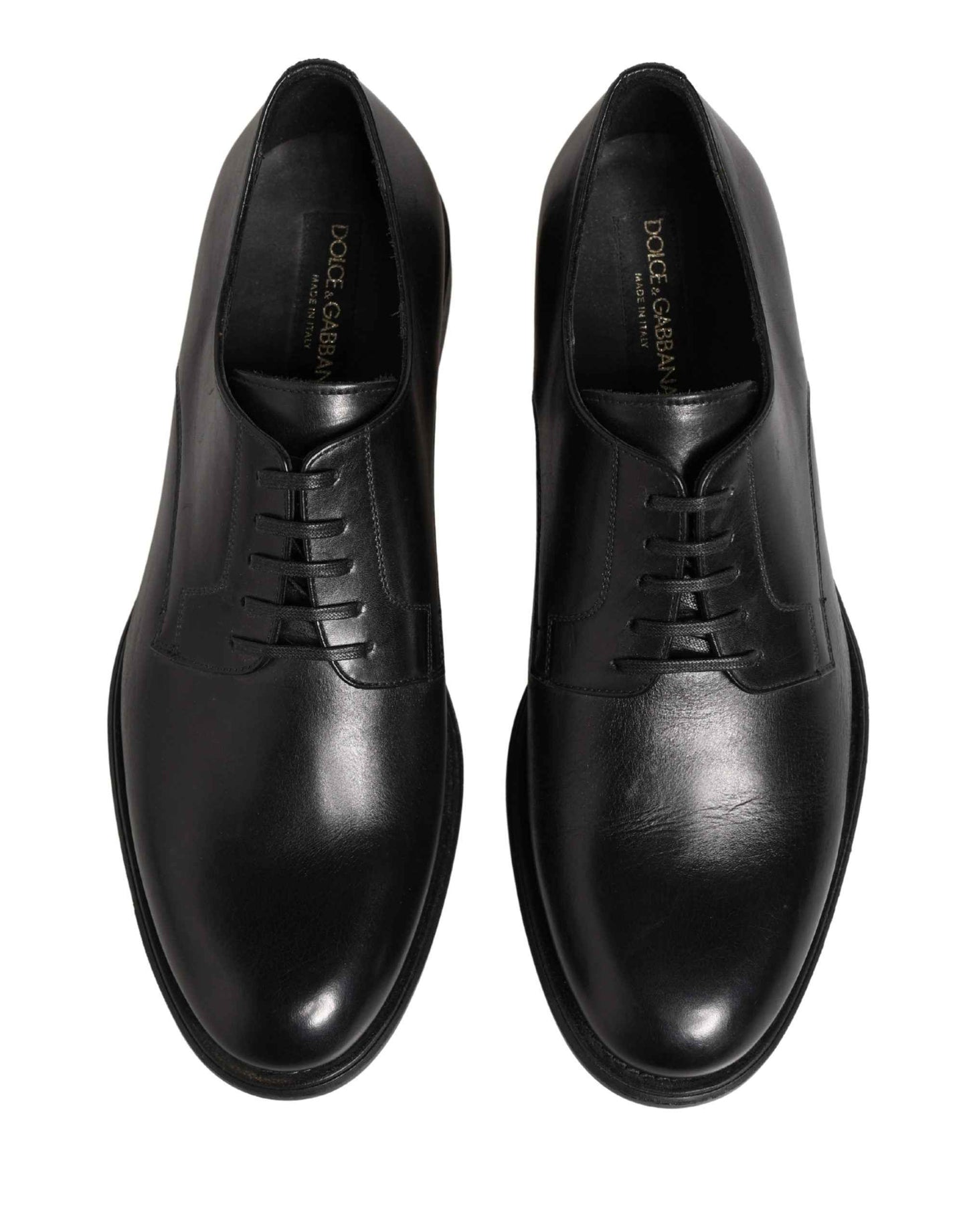 Black Calfskin Leather Derby Men Dress Shoes