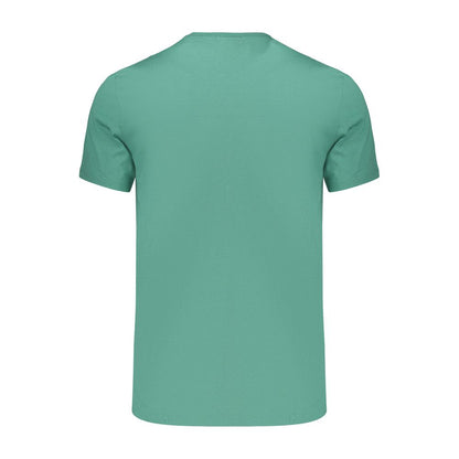Green Cotton Mens T-Shirt