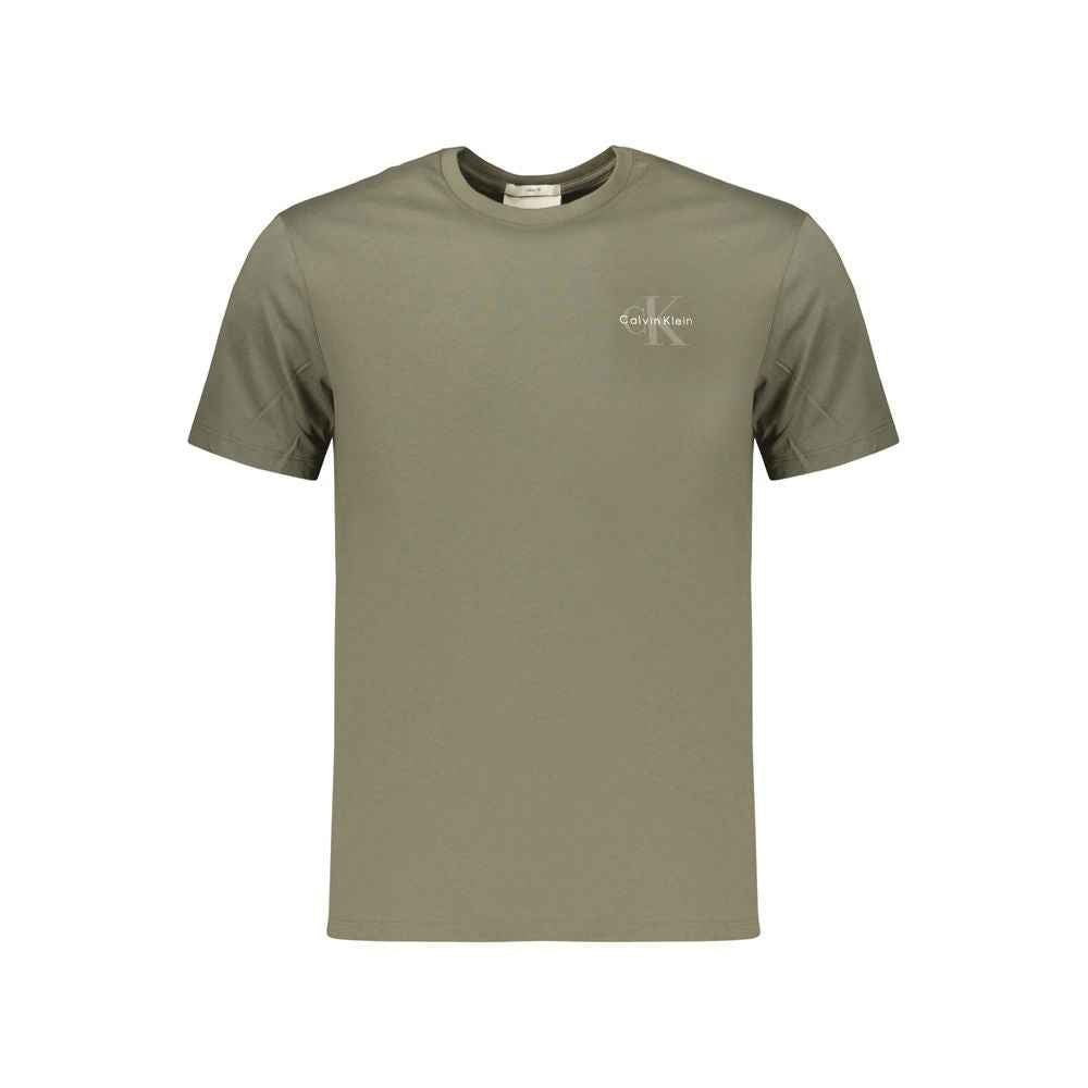 Green Cotton Men's T-Shirt