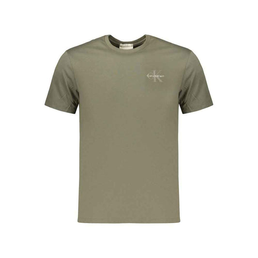 Green Cotton Men's T-Shirt