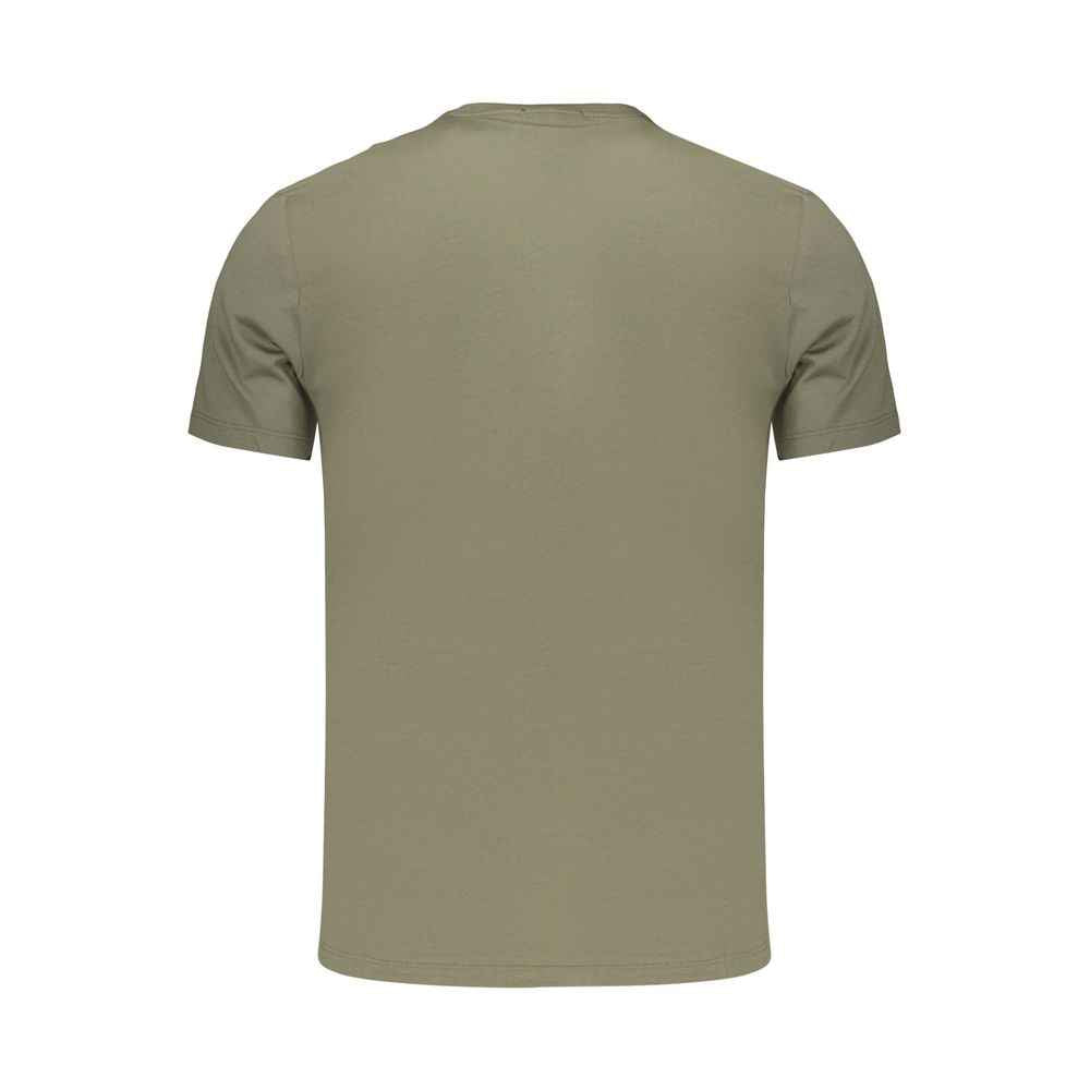 Green Cotton Men's T-Shirt