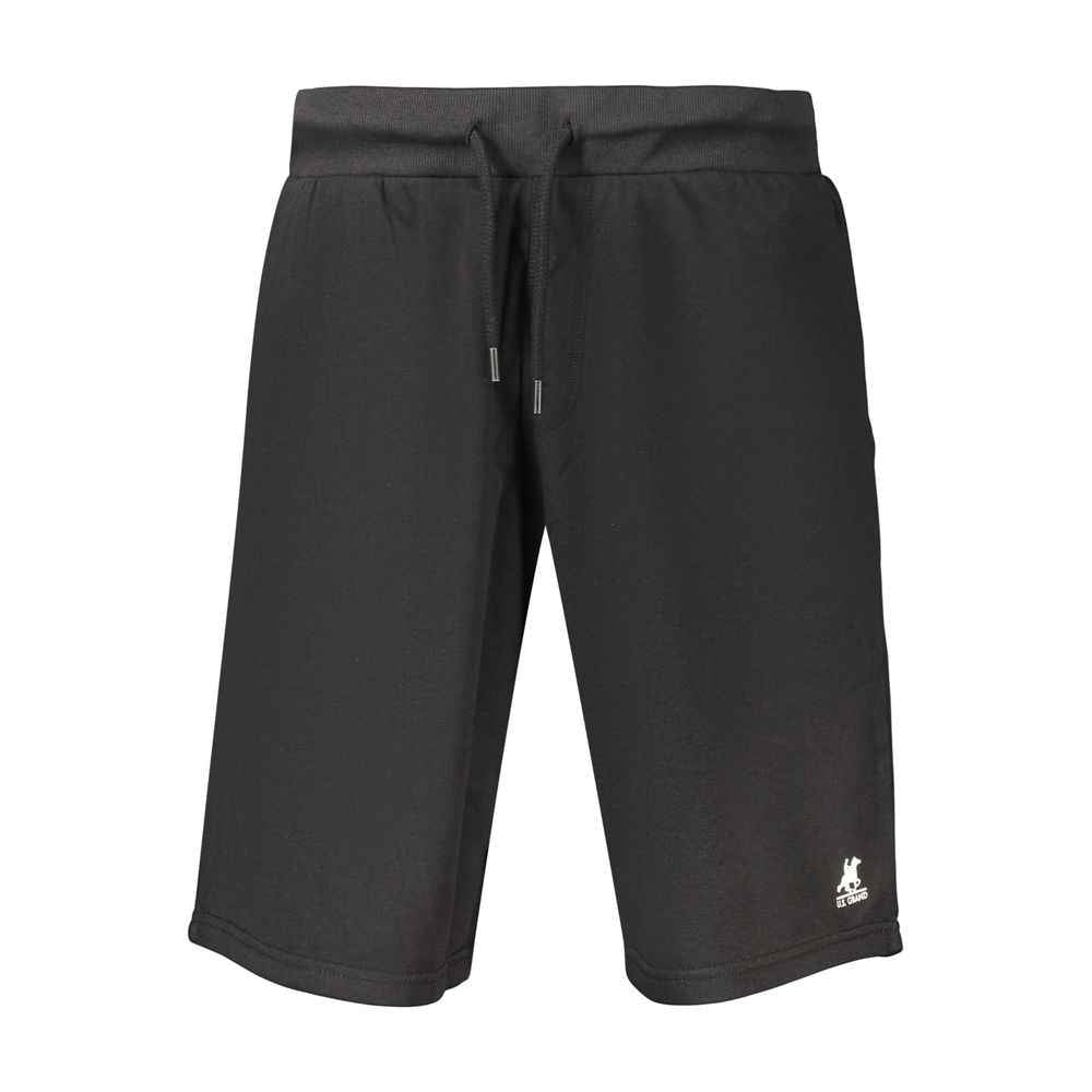 Black Cotton Men's Sweatpants