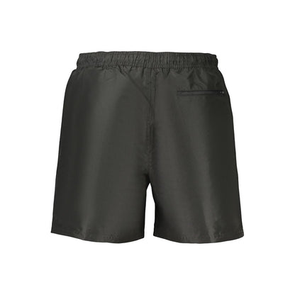 Black Polyester Men's Short