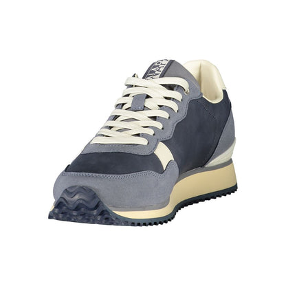 Blue Polyurethane Men's Sneaker