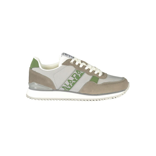 Gray Polyester Men's Sneaker