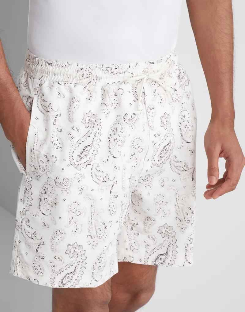 Bicolor Polyester Shorts