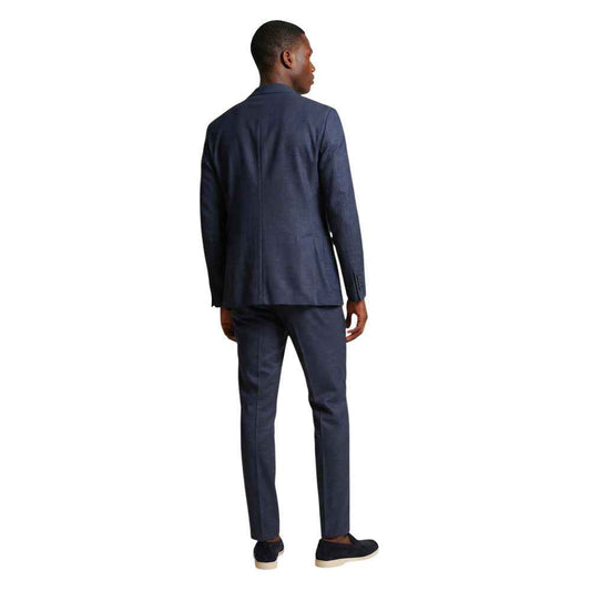 Blue Polyester Two-Piece Suit
