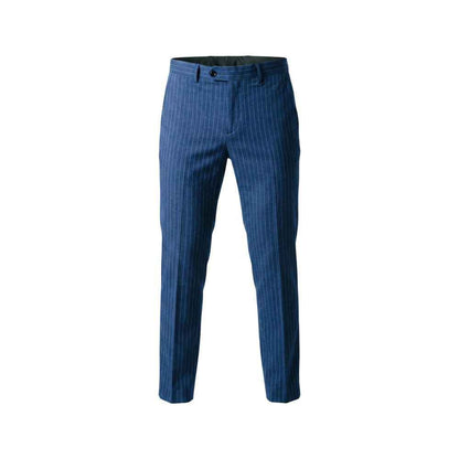Blue Polyester Two-Piece Suit