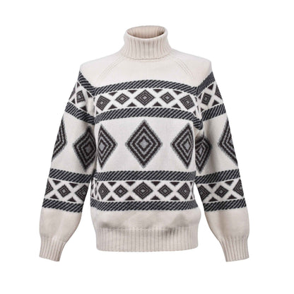 Bicolor Cashmere Sweater