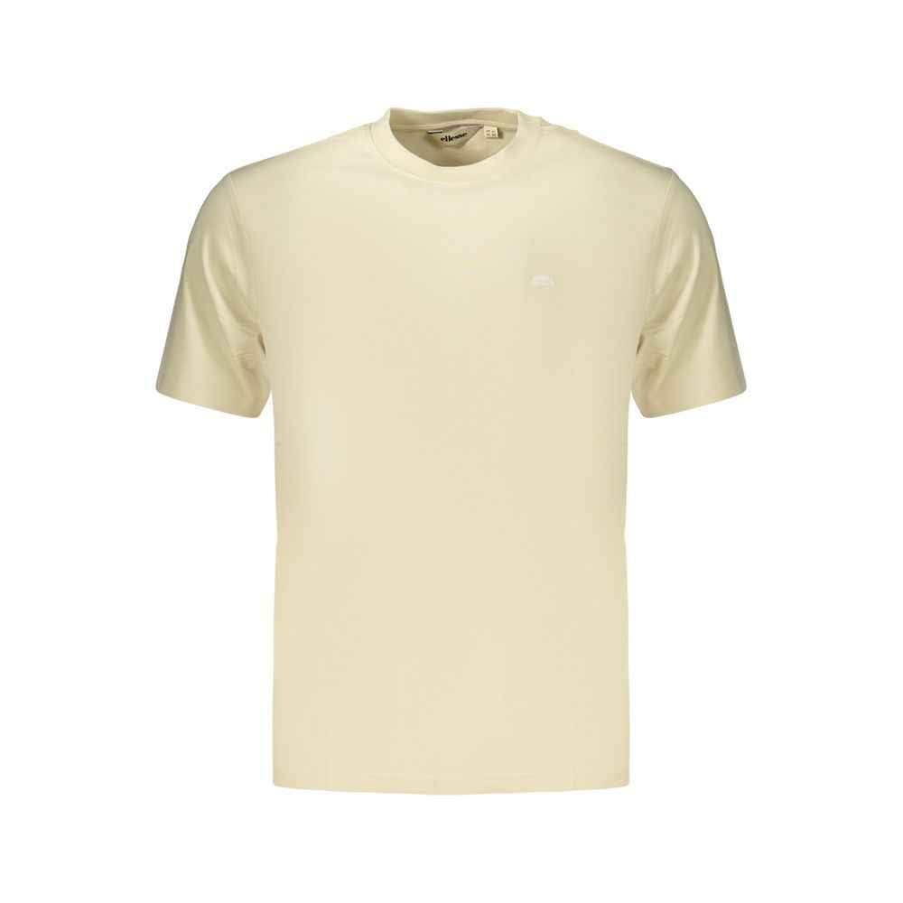 Beige Cotton Mens T-Shirt