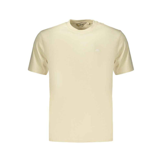 Beige Cotton Mens T-Shirt