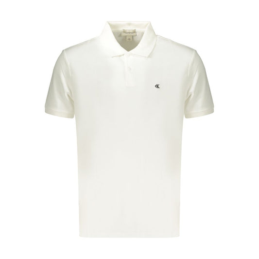 White Cotton Men's Polo Shirt