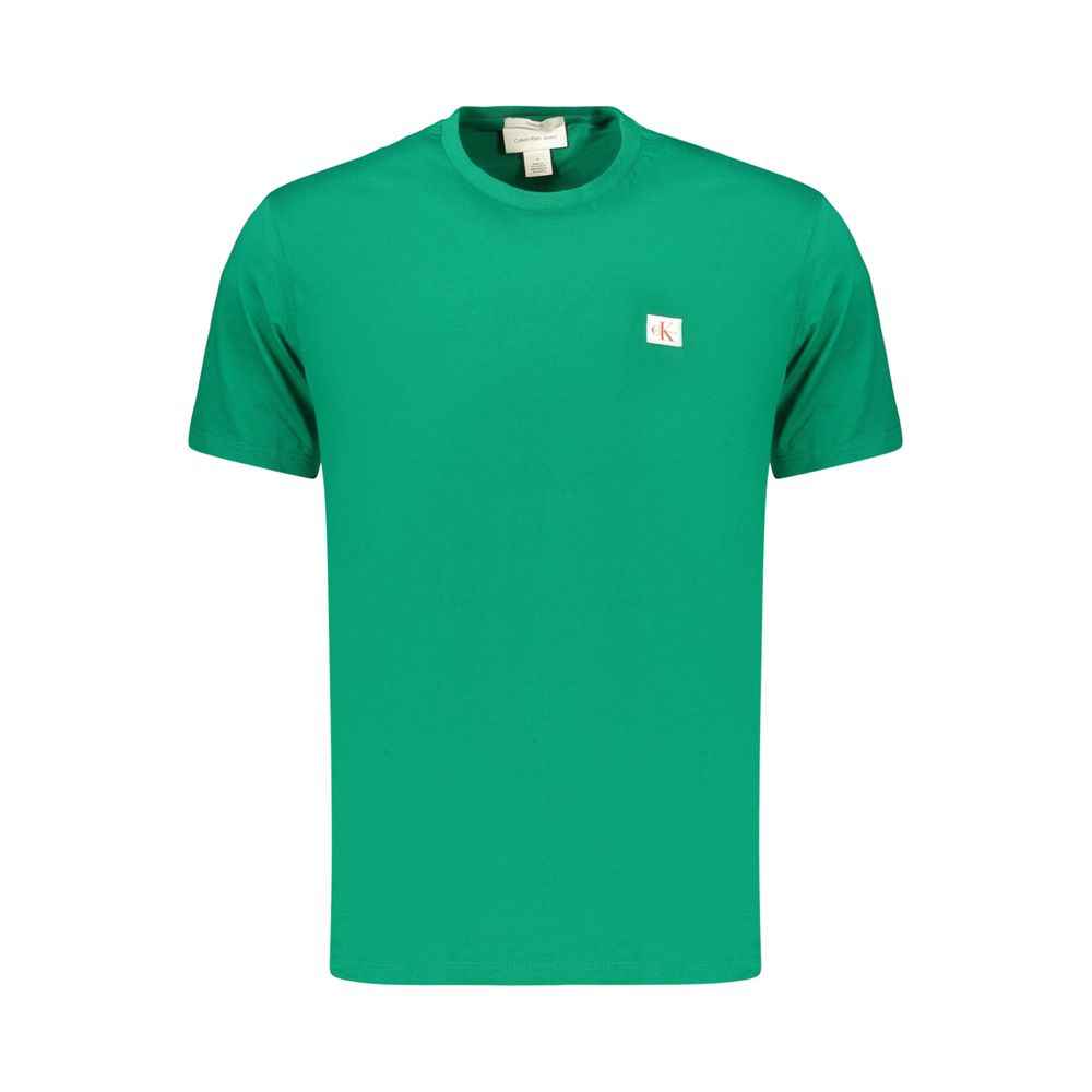 Green Cotton Men's T-Shirt