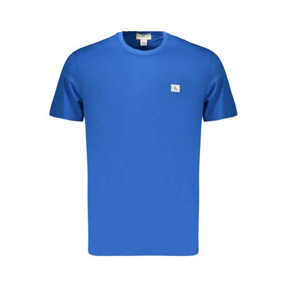 Blue Cotton Men's T-Shirt
