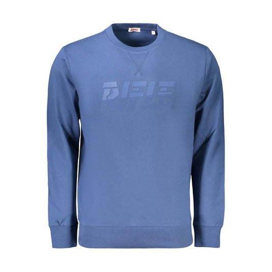 Blue Cotton Men's Sweatshirt