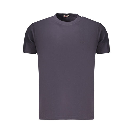 Blue Cotton Men's T-Shirt