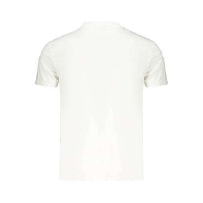 White Cotton Mens T-Shirt