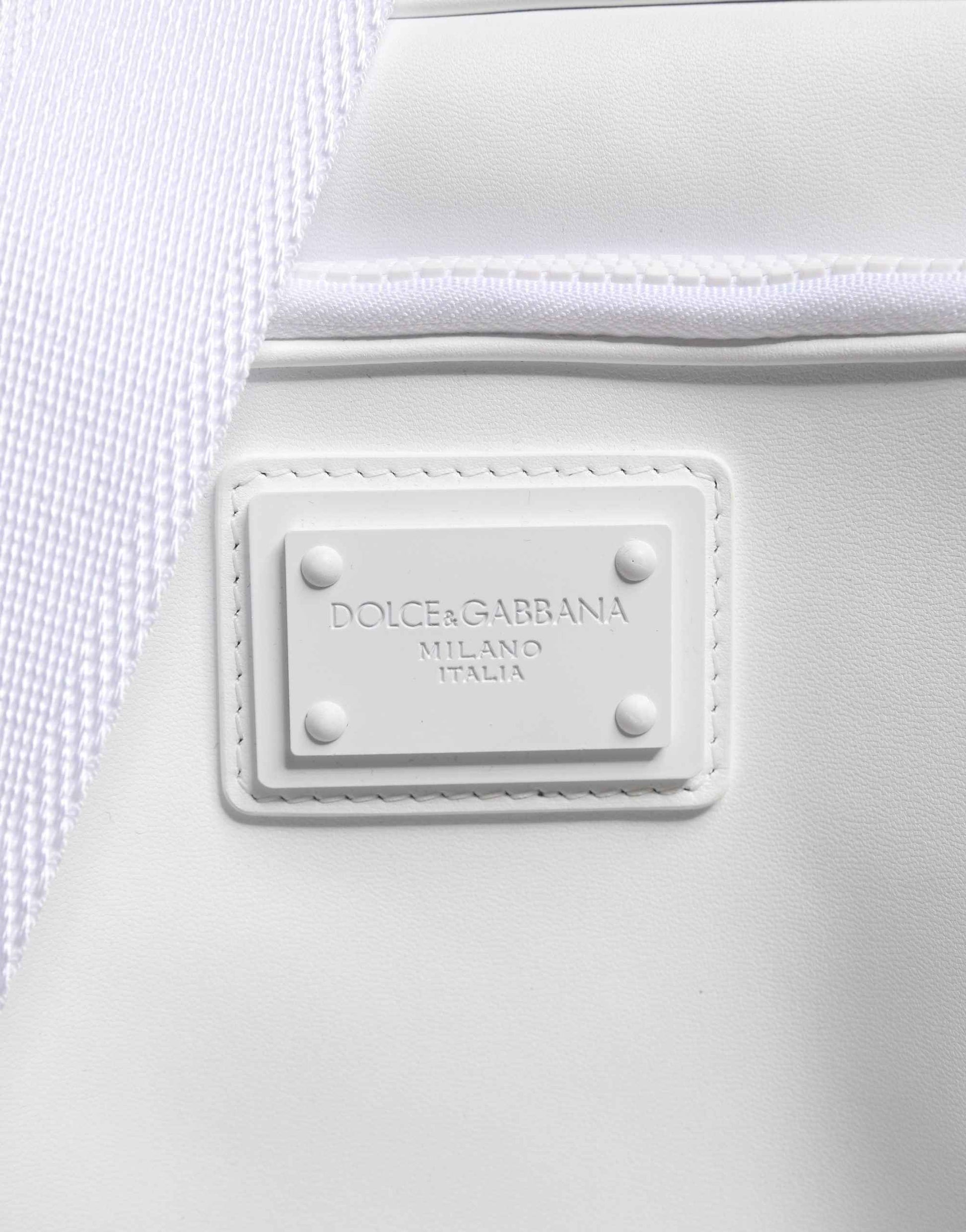 White Logo Plaque Crossbody Shoulder Borse Men Bag