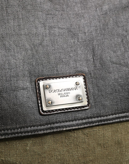 Military Green Two Tone Messenger Shoulder Borse Men Bag