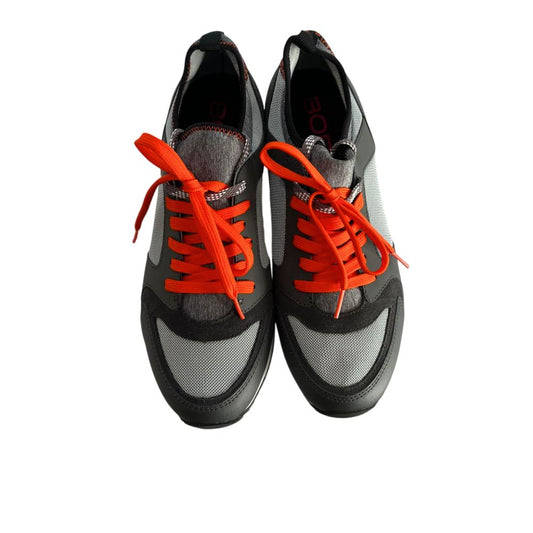 Orange Rubber Men Sneakers